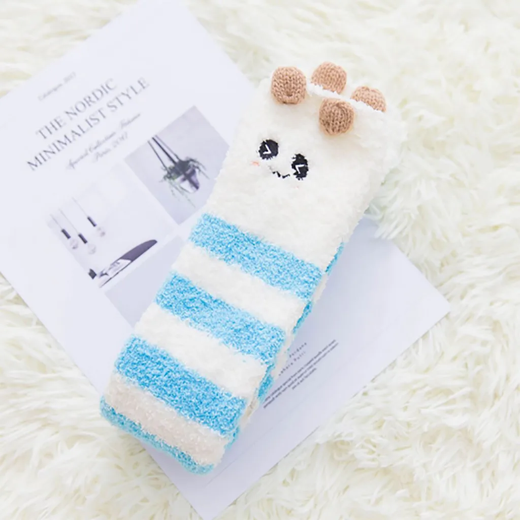 Kawaii/вязаные носки для девочек детские носки с героями мультфильмов детские длинные гольфы Детский Рождественский подарок, Весенние чулки для девочек
