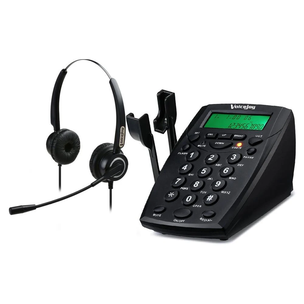 Free Shipping Call Center Office/business Phone Headset Rj9 Plug