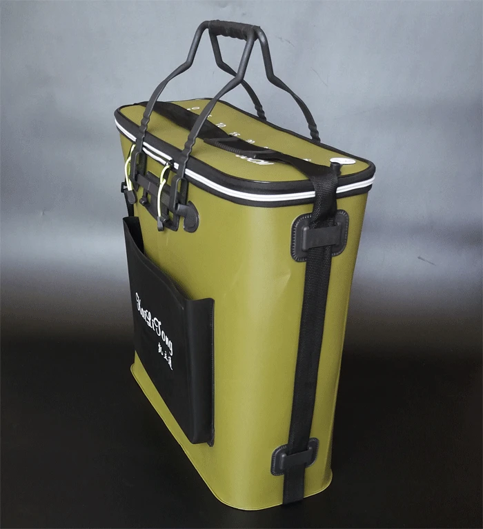 

Ding Eva Fishing Barrel Heightening 53 Bucket Fishing Gear Fishing Supplies Folding huo yu tong Fish Basket Water Tank