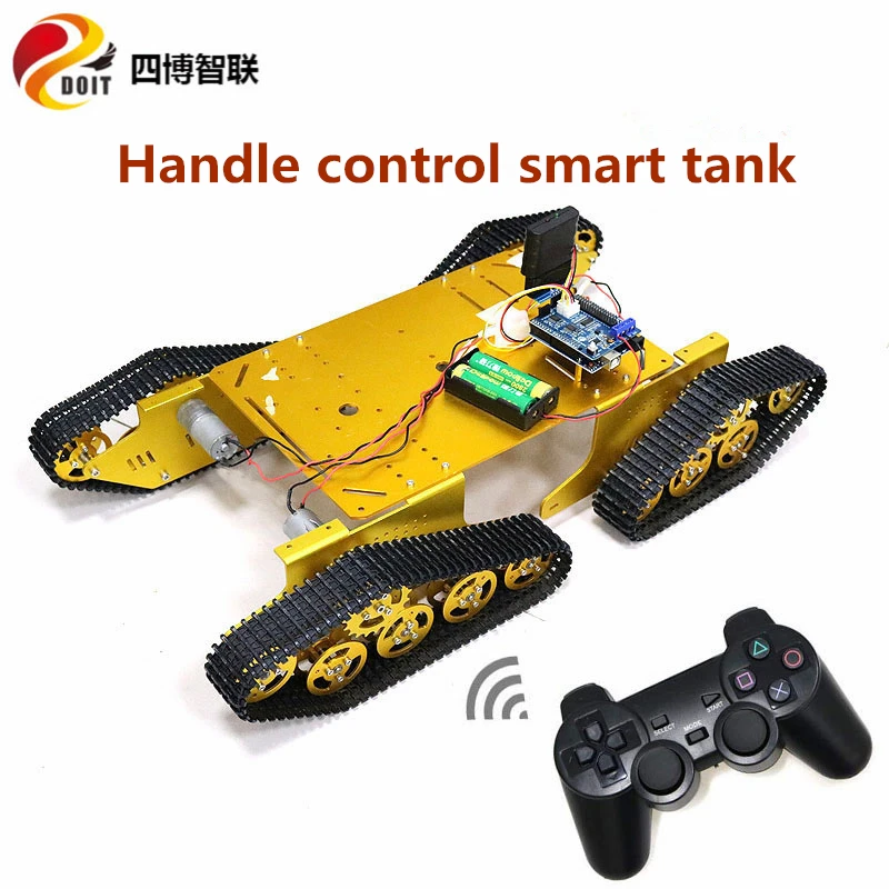 SZDOIT wifi/Bluetooth/ручка управления Металл TD900 4WD отслеживаемый Танк шасси комплект беспроводной пульт дистанционного управления 4 привода большой нагрузки робот