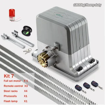 

Excellence Use steel Zipper rack move gate Open doors automation rolling sliding Gate machine cold-resistant with racks kit