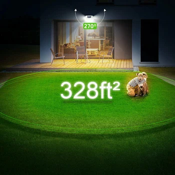 

100 LED Solar Power PIR Motion Sensor Wall Light Outdoor Garden Lamp Waterproof