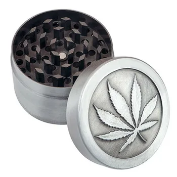 

Silver Tobacco Herb Grinder Box Metal Silver Spice Herbs Crushing Grinding Case Tobacco Grater Spice Mill
