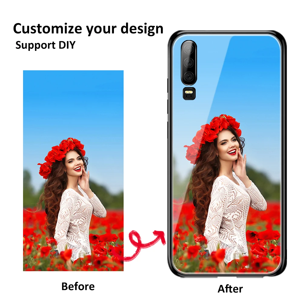 DIY чехол для huawei Honor 8x Joker стеклянная задняя крышка для huawei Nova 3 4e Honor 20i 8x Max 9i 9x pro V9 V10 V20 Note 10 Play чехол