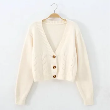 Winter Short High Waist Solid Sweater