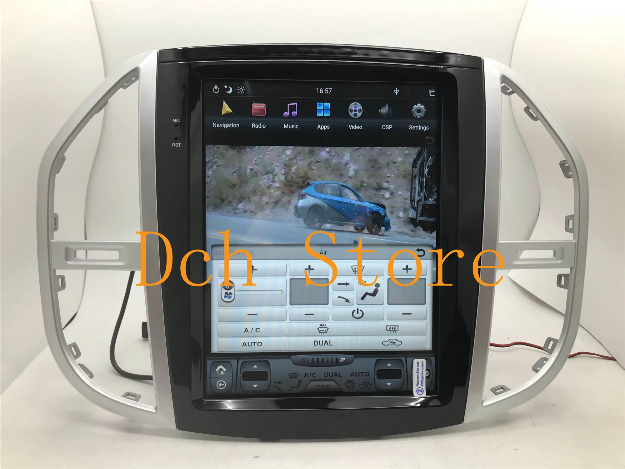 Автомагнитола с вертикальным экраном 12 1 дюйма Tesla Style Android 9 0 DVD GPS Navi плеер радио