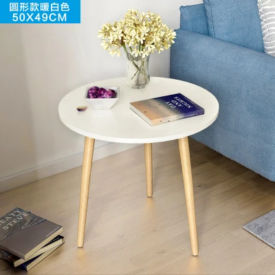 Z скандинавский журнальный столик для гостиной, современный минималистичный чайный столик из твердой древесины, многофункциональный чайный столик - Цвет: 50X49c C1