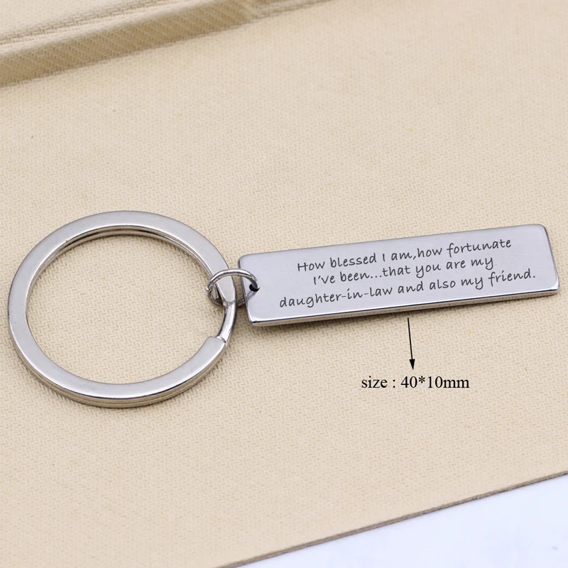 For Daughter In Law Bride Gift Engraved How Blessed I Am Fortunate I've Been That You Are My Friend Stainless Steel Jewelry | Украшения