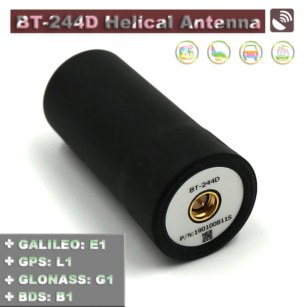 

BEITIAN NEW 3-18V drone NAV RTK helical spiral GNSS antenna BDS GLONASS GALILEO GPS antenna ZED-F9P SMA-J connector, BT-244D