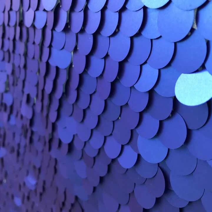 Розовое золото/Медовое золото/розовый/Карамель/синий/Павлин зеленый/серебро 18 мм блесток фон для фотобудки машины - Цвет: royal blue