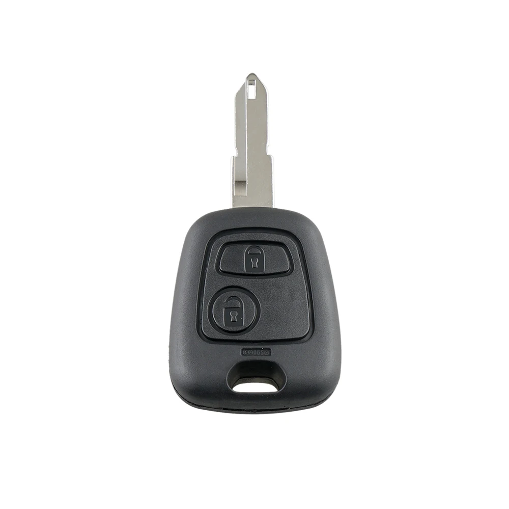 2 Buttons Remote Car Key Shell Fob Key Case Cover with 206 Blade Micro Switches Fit for Peugeot 106 107 206 207 306 307 406 407