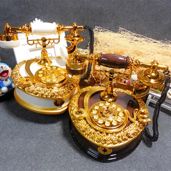 

Retro Telephone Music Box Home Decoration Valentines Day Gift for Girlfriend Caja Musical Boite A Musique Muziekdoosje Pozytywka