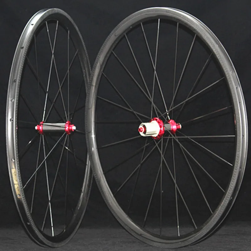 

30mm Road-Bike Wheelset Tubeless 700C Racing Ultra-Light SLR Powerway R36 Carbon 25mm-Width