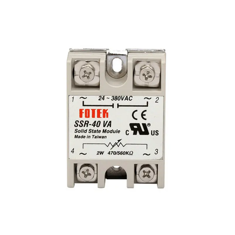 SSR-40VA 10A 25A 60A 75A 80A 100A переменный резистор Тип Однофазное твердотельное реле-2 шт./лот