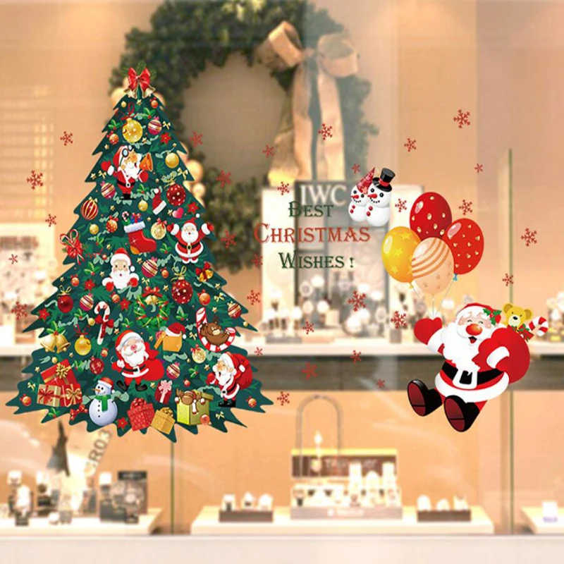 77*120cm Christmas Tree Wall Sticker Vinyl Removable Stickers Home Decor Poster vinilos paredes | Дом и сад
