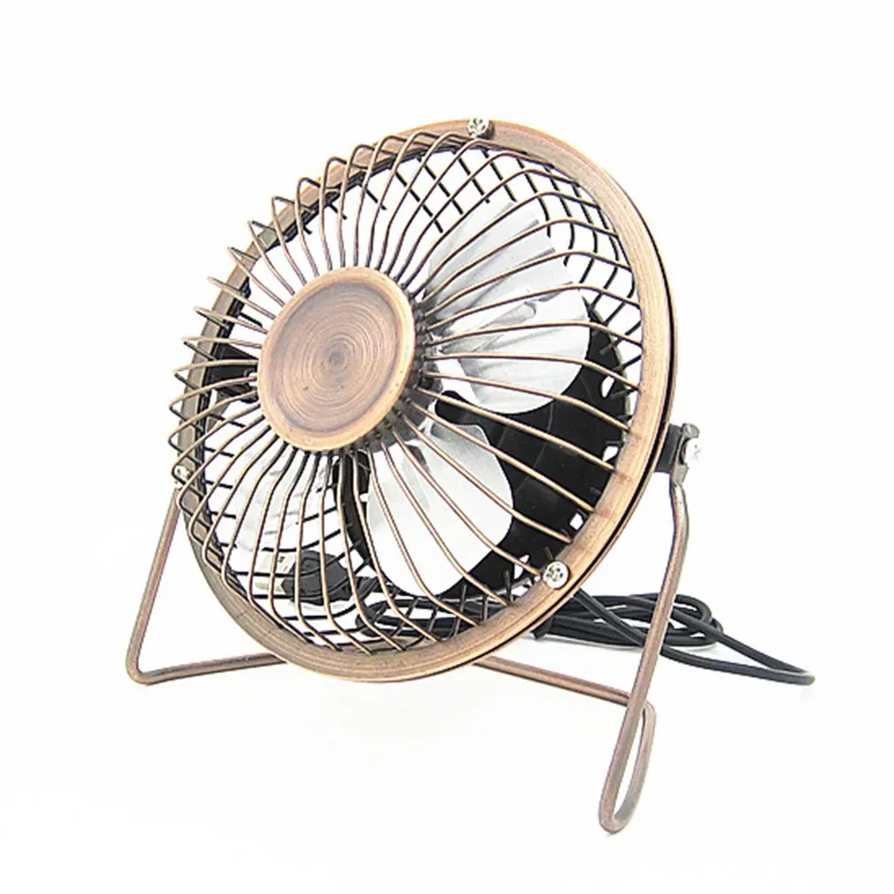 

Portable 4-Inch USB Cooling Fan Small 4 Blades Desk USB Cooler Super Mute Silent Mini Car USB Fan For PC / Laptop / Notebook