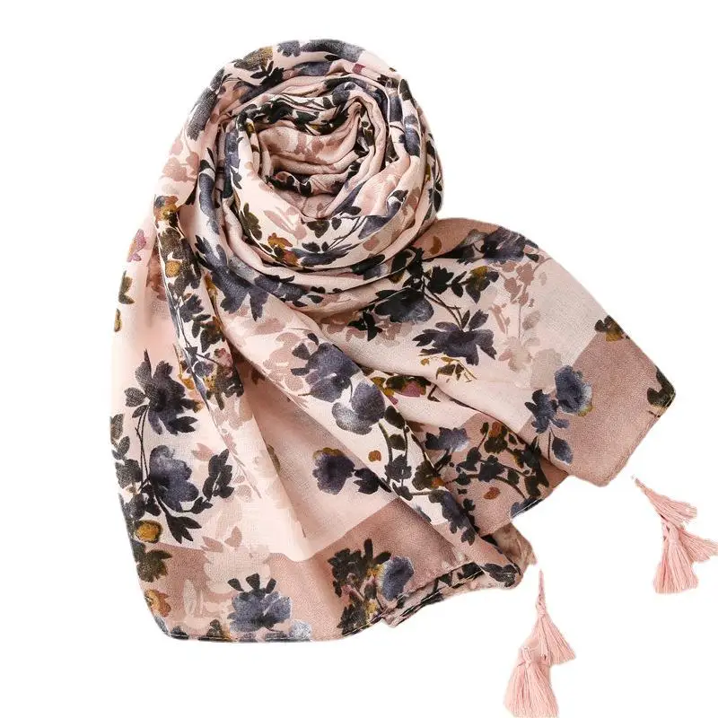 lot-de-10-echarpes-a-pampilles-en-coton-imprime-floral-pour-femmes-chales-longs-et-doux-echarpe-enveloppante-hijab-vente-en-gros-2021