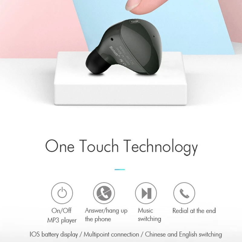 FFYY-remax Rb-T21 Мини Беспроводная bluetooth-гарнитура с поддержкой многоточечного подключения перезаряжаемая мини-4,1