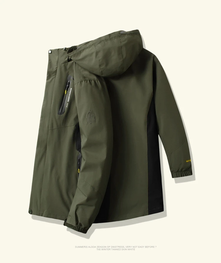 QUANBO новое зимнее ветрозащитное водонепроницаемое толстое теплое Мужское пальто для альпинизма большого размера плюс двухсекционная Повседневная Военная куртка