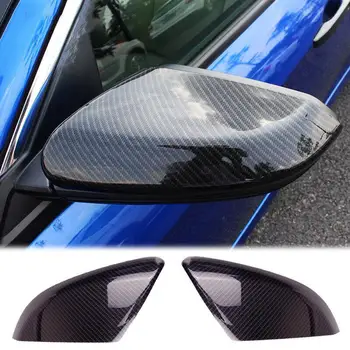 

HiMISS 2pcs Rearview Mirror Cover Side Door Mirror Carbon Fiber Cover Trim For Honda Civic 2016 2017 2019