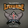 Live To Ride Motorcycle Biker Patch Iron On Embroidered Patches for Clothing Eagle Paw Punk Badge DIY Appliques Stirpes Jacket ► Photo 2/6