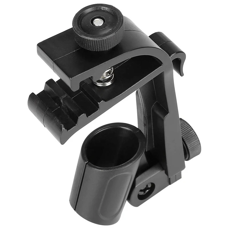 SEWS-2Pcs Adjustable Drum Microphone Clips Rim Snare Mount Clamp Holder Gear Studio