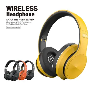 

Over Ear Bluetooth 5.0 Stereo Bass Music FM Wireless Headphone Foldable Headband Sports Headset Comfortable To Wear