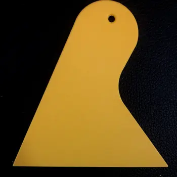 

Yellow Plastic Small Scraper Car Film Tools Wiper Plate Glass Car Sticker Tools Film Scraper Car Film Tools Scraper