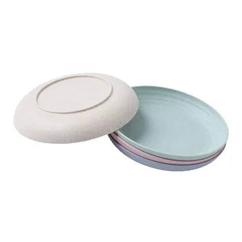 

Lightweight Wheat Straw Plates -Dishes and Plates Sets for Kids Children Toddler & Adult ,9 Inch,4Pack