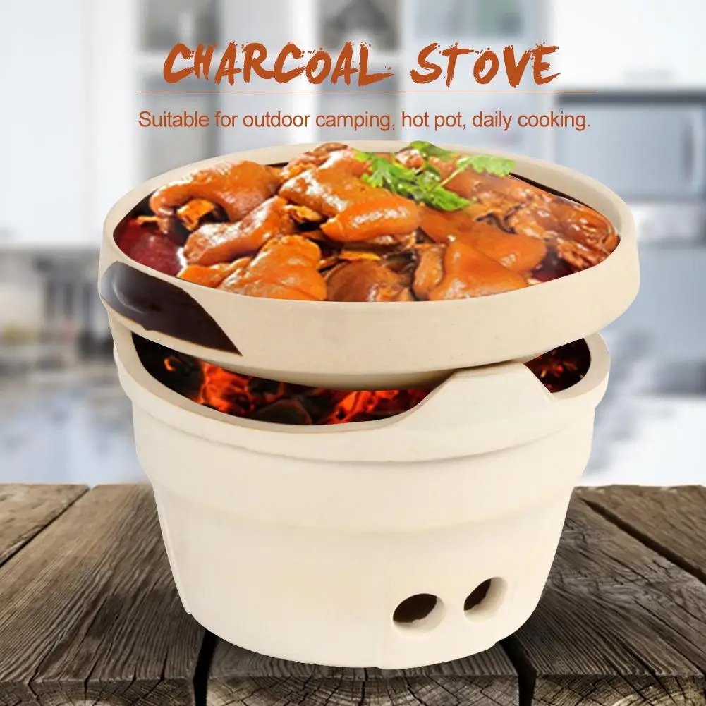 Outdoor Mini Camping Herd Holzkohle Herd Feuerfesten Ton Grill Ofen Tee Herd Wind Ofen Hohe Temperatur Ton Heisse Topf Outdoor Stoves Aliexpress