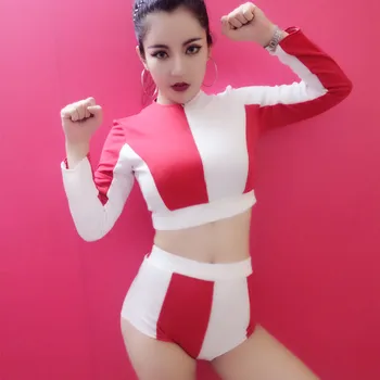 

2020 white stones jumpsuit women's leggings crystals birthday female singer show bodysuit nightclub stage wear