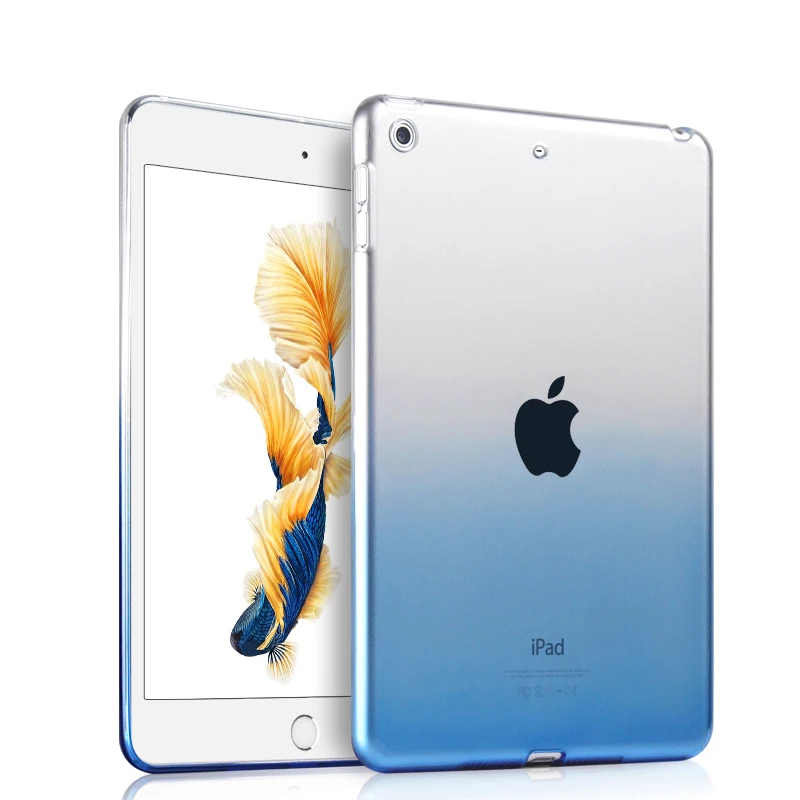 Чехол для Apple iPad 10,2 чехол для iPad 7 7-го поколения A2200 A2198 A2232 тонкий мягкий силиконовый матовый ТПУ чехол Coque Funda Capa - Цвет: Gradient blue