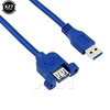 USB3.0 Extension Cable USB 3.0 Cable Male to Female Extender Data Sync With Screw Panel Mount Connector for PC Printer Hard Disk ► Photo 3/6