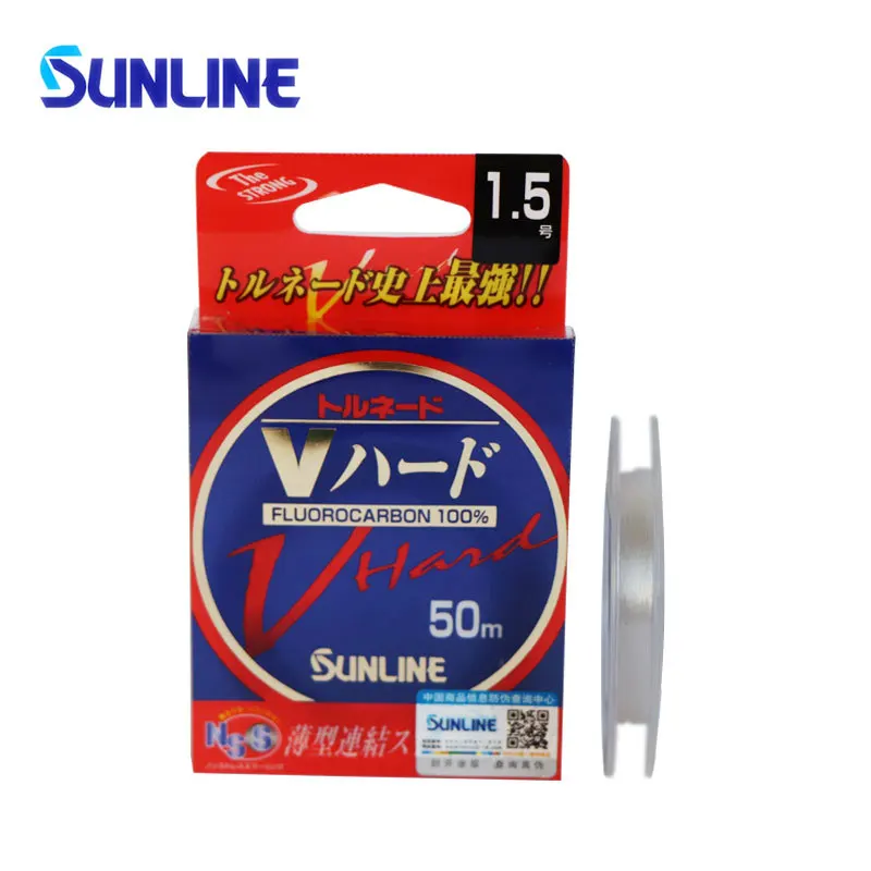 Sunline Mulberry v-твердая 50 м углеродная проволока, леска, рыболовные принадлежности, Япония, импортируется