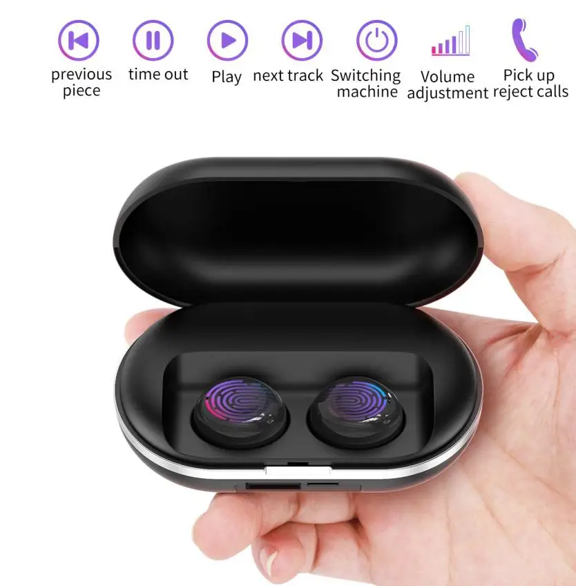 BEESCLOVER TWS Bluetooth наушники 5,0 сенсорные спортивные наушники Bluetooth наушники zlt Беспроводные спортивные наушники Bluetooth наушники r60