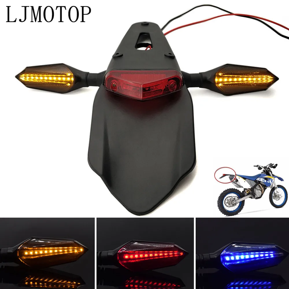 LuztraserademotocicletaEnduroDirtBikeguardabarrostraserose