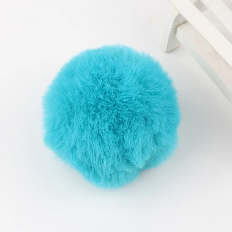 Big Pom Pom 8cm Fake Faux Fur Pompones Soft Fluffy Balls Solid Color Pompom For Women Handbag Phone Pendant Pompony Dekoracyjne