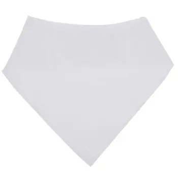 

White Bandana Bibs for Boys and Girls 4 Pack of Super Absorbent Baby Gift Sets SJB09