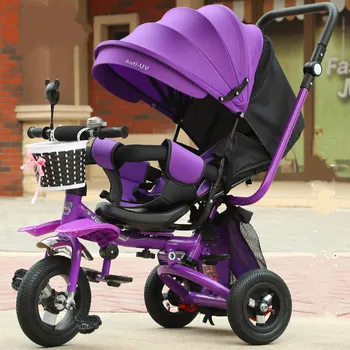 

Lightweight Folding Children's Tricycle Reclining Infant Trolley Bicycle Rotating Seat Kids Toys for Girls Boy Balance Bike