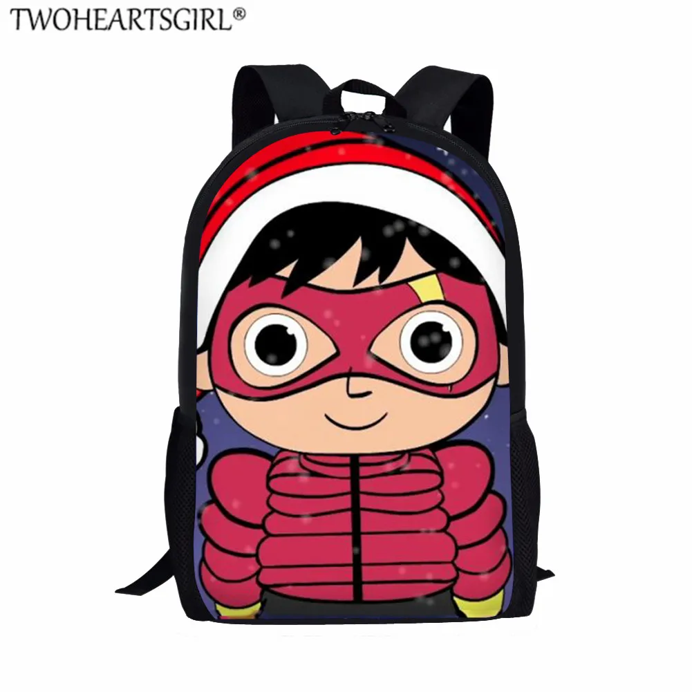 LH1261C Twoheartsgirl школьные ранцы для мальчиков девочек мультфильм печати Райана мира шаблон 16 дюймов рюкзак дети школьная книга сумка mochila escolar - Цвет: LH1261C