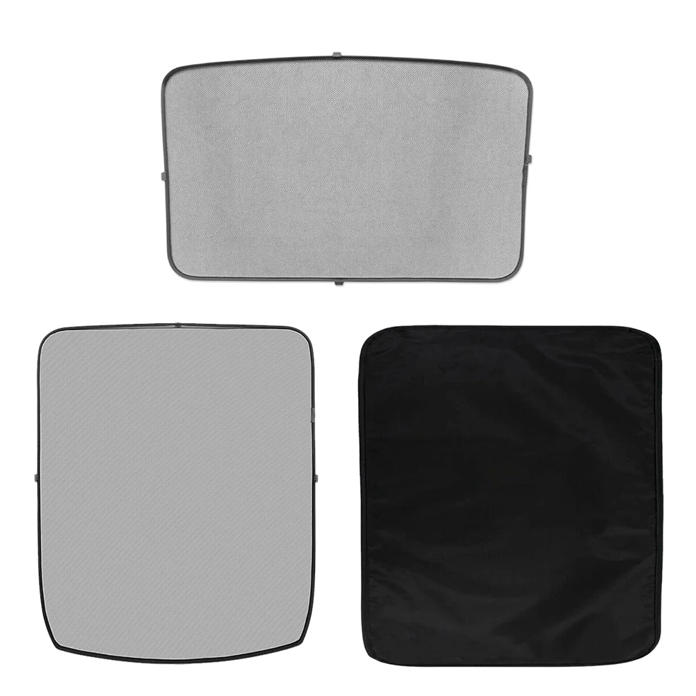

2pcs/ Set Easy Install Visor Protect Durable Anti Heat Windshield Sunshade Foldable Shading Net Car Sunroof For Tesla Model 3