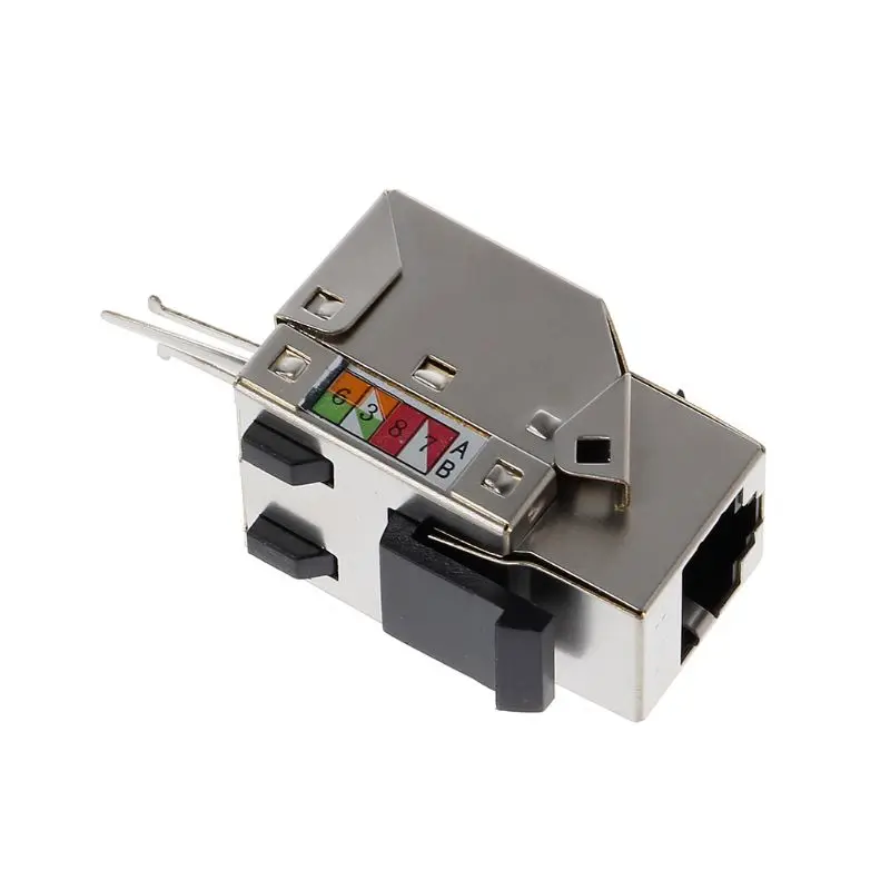 1 шт. RJ45 Keystone Cat6 экранированный FTP медный сплав модульный коннектор для неэкранированной витой сети модуль Keystone Jack сетевой разъем адаптера информации разъем
