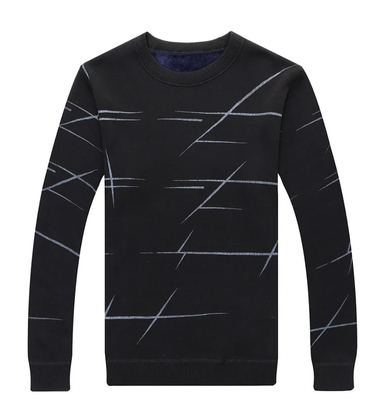 MIACAWOR New Men Sweater Winter Thick Pullover Men Knitted Jersey Hombre Slim Fit Jumpers Men Casual O-Neck Pull Homme Y237