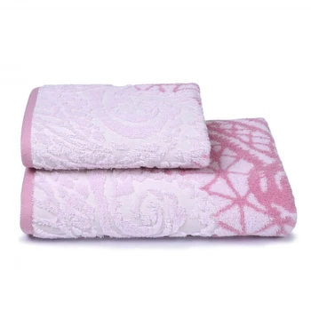 

Terry towel Antique lace, 70x130 cm, color pink