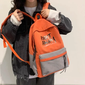 

Casual Women Rucksack Nylon Backpack Large Capacity Shoulder Bag Anti-theft 15.6 Inch Laptop Backbag School Bag For Teenage Girl