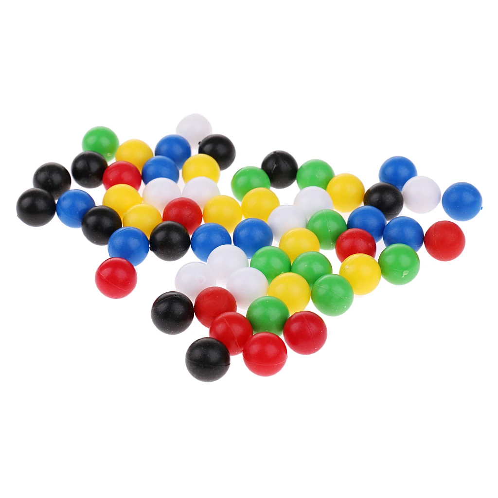 60 Pieces 1cm Plastic Balls Durable And Sturdy Family Game Accessories