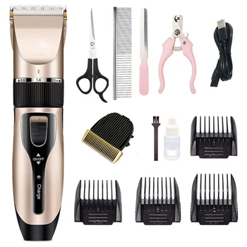 

Rechargeable Hair Clipper (Pet/Cat/Dog/Rabbit) Hair Trimmer Dog Hair Clipper Grooming Shaver Set Pets Haircut Dog Hair Trimmer