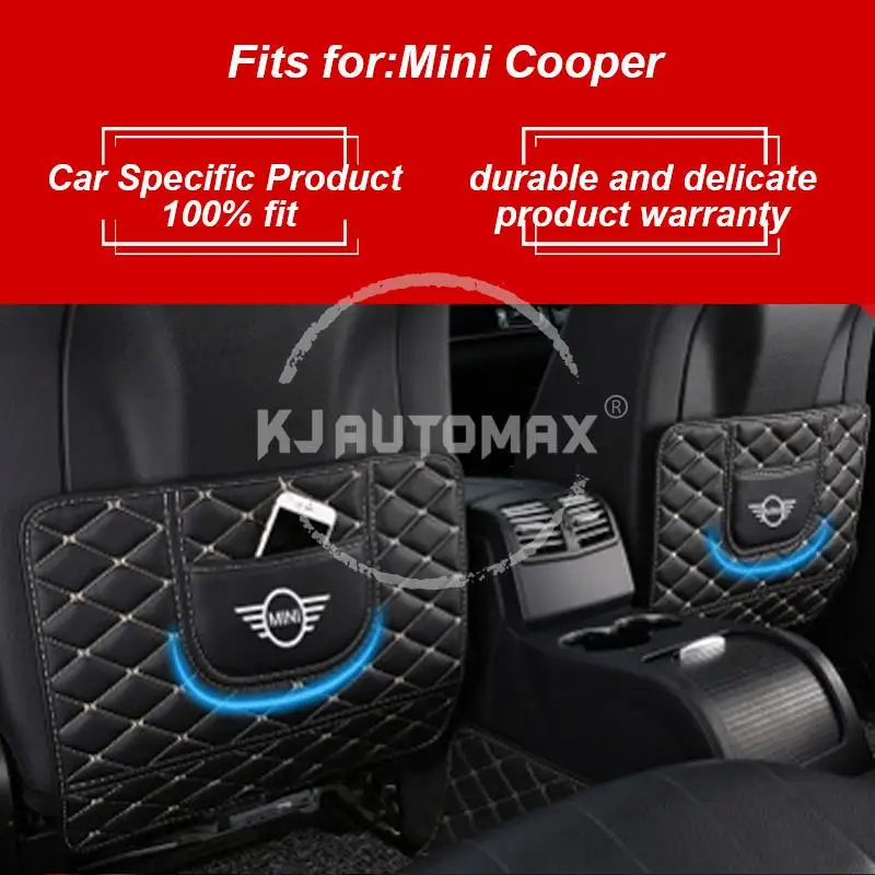 KJAUTOMAX для MIni Cooper R50 R53 R55 R56 R60 F54 F55 F56 F60 сиденье Анти Грязный Kick Pad из искусственной кожи черный красный