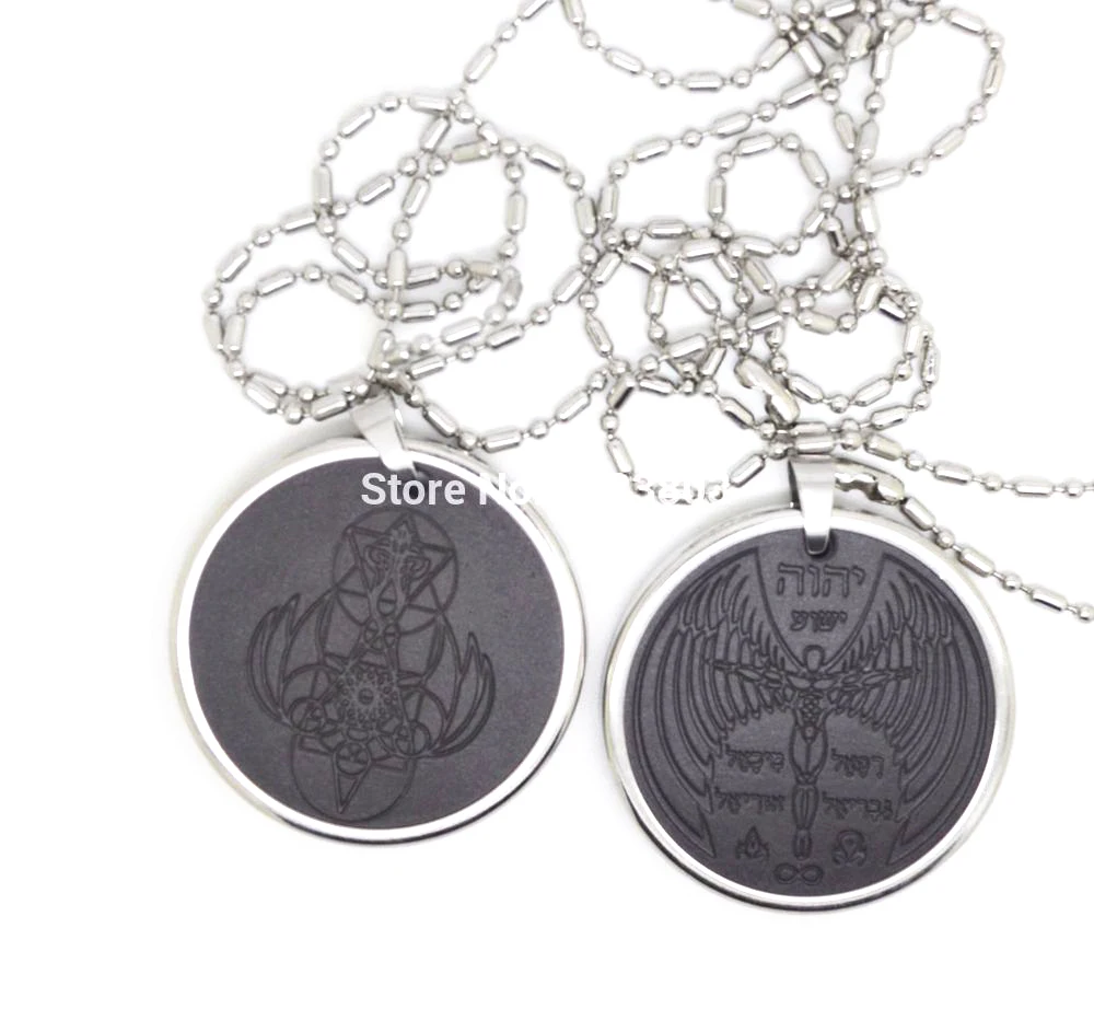 5000-6000ions подвеска ANGEL Shekinah новинка 10 шт./партия Премиум скалярная энергия круглый кулон из нержавеющей стали