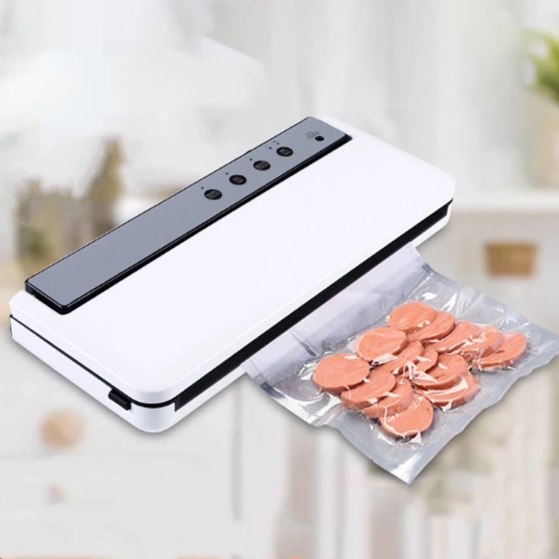 Vacuum Sealing Machine Home Best Vacuum Sealer Fresh Packaging Machine Food Saver Vacuum Packer Include 10Pcs Bags EU Plug